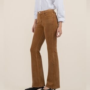 Kut from the Kloth Ana Corduroy High Rise Fab Ab Flare Pants Size 12 Jeans